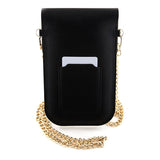 Hello Kitty Leather Metal Logo Chain bag - black