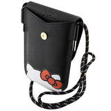 Hello Kitty Leather Hiding Kitty Cord bag - black