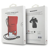 Hello Kitty Leather Hiding Kitty Cord bag - red