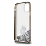 Karl Lagerfeld Liquid Glitter Choupette case for iPhone 11 / Xr - transparent