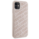 Karl Lagerfeld Quilted K Pattern case for iPhone 11 / Xr - pink
