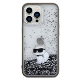 Karl Lagerfeld Liquid Glitter Choupette case for iPhone 13 Pro / 13 - transparent