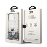 Karl Lagerfeld Liquid Glitter Choupette case for iPhone 13 Pro Max - transparent
