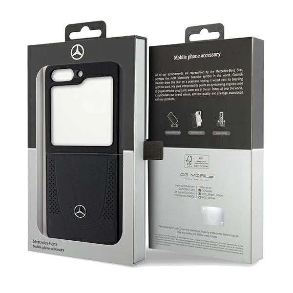 Mercedes Leather Urban case for Samsung Galaxy Z Flip 5 - black