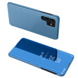 Clear View Case til Samsung S24+ med flap - blå