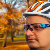 Rockbros 10069 fotokromiske UV400 cykelbriller - blå