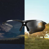 Rockbros 10143 fotokromiske UV400 cykelbriller - sort