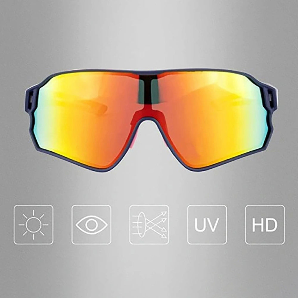 Rockbros 10134PL Polarized Cycling Glasses - Blue and Pink