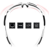 Rockbros 10183 polariserende cykelbriller - blå