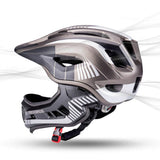 Rockbros TT-32SBTG-S cykelhjelm til børn med aftagelig skindstang, størrelse S - grå