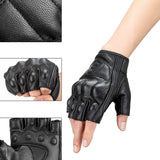 Rockbros 16220006005 XXL læder motorcykelhandsker - sort