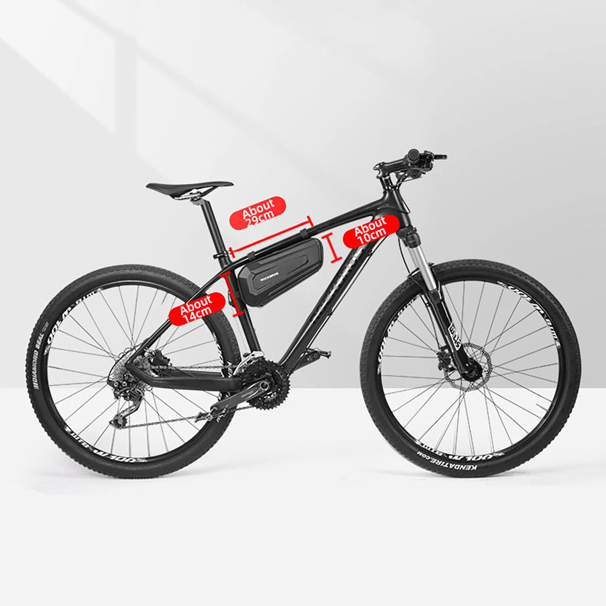 Rockbros B66 vandtæt cykeltaske til ramme - sort