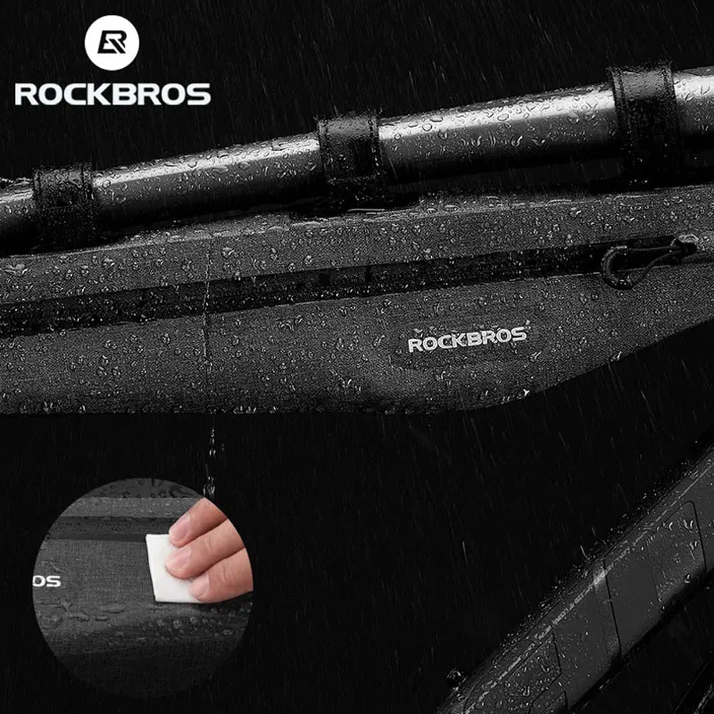 Rockbros AS-052 waterproof bicycle bag for frame - gray