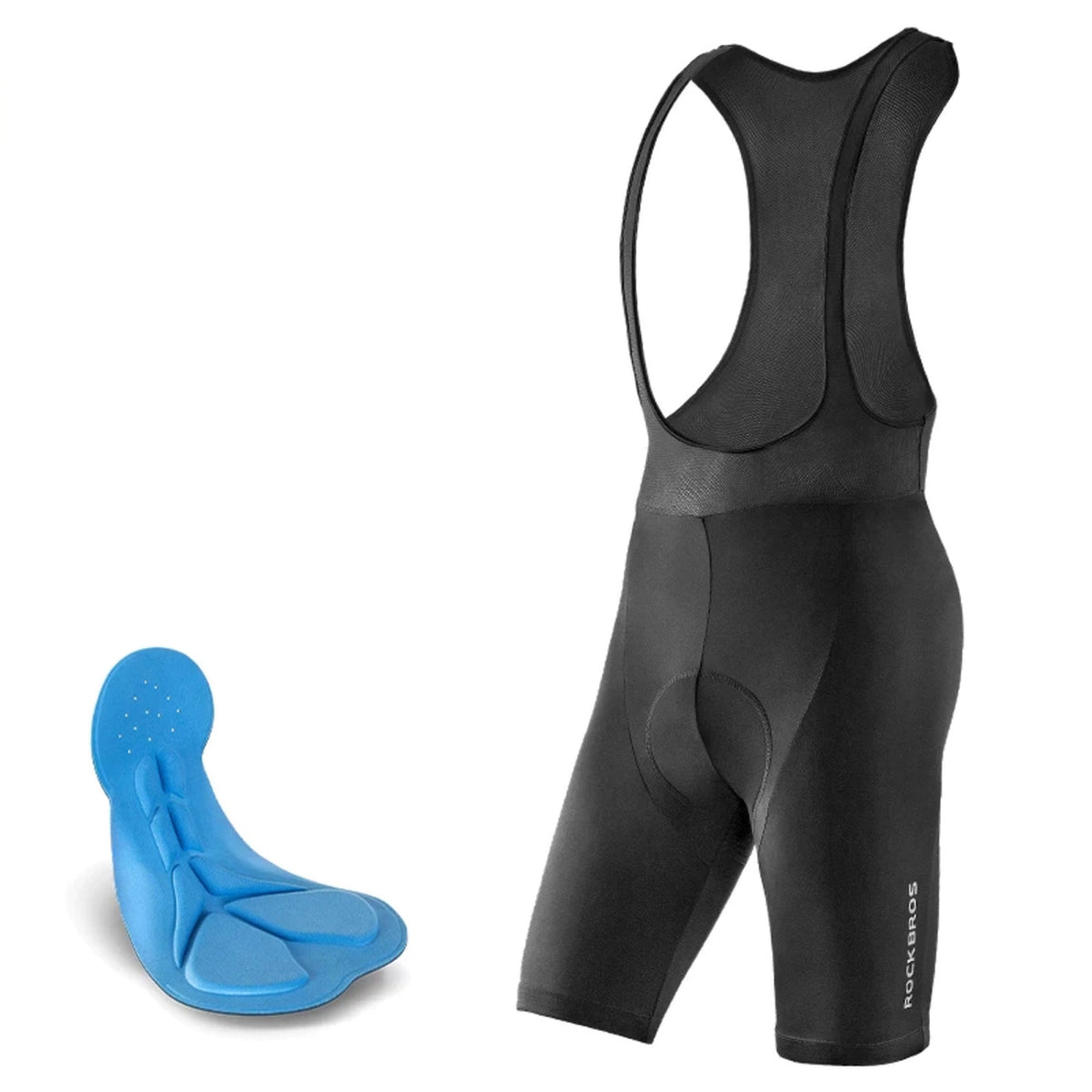 Rockbros RK2002XL bibshorts med XL-pude - sort