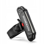Rockbros A54BK Baglygte til Cykel + Micro USB - USB-A Kabel - Sort