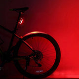 Rockbros A54BK Baglygte til Cykel + Micro USB - USB-A Kabel - Sort