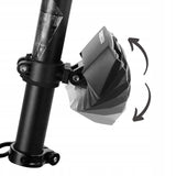 Rockbros LKWD-R1 baghjulslys med laser og fjernbetjening + Micro USB - USB-A-kabel - sort