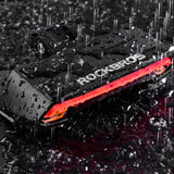 Rockbros LKWD-R1 baghjulslys med laser og fjernbetjening + Micro USB - USB-A-kabel - sort