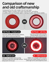 Rockbros Q5 Rear Bike Light with Intelligent Stop System - Black