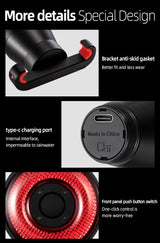 Rockbros Q5 Rear Bike Light with Intelligent Stop System - Black
