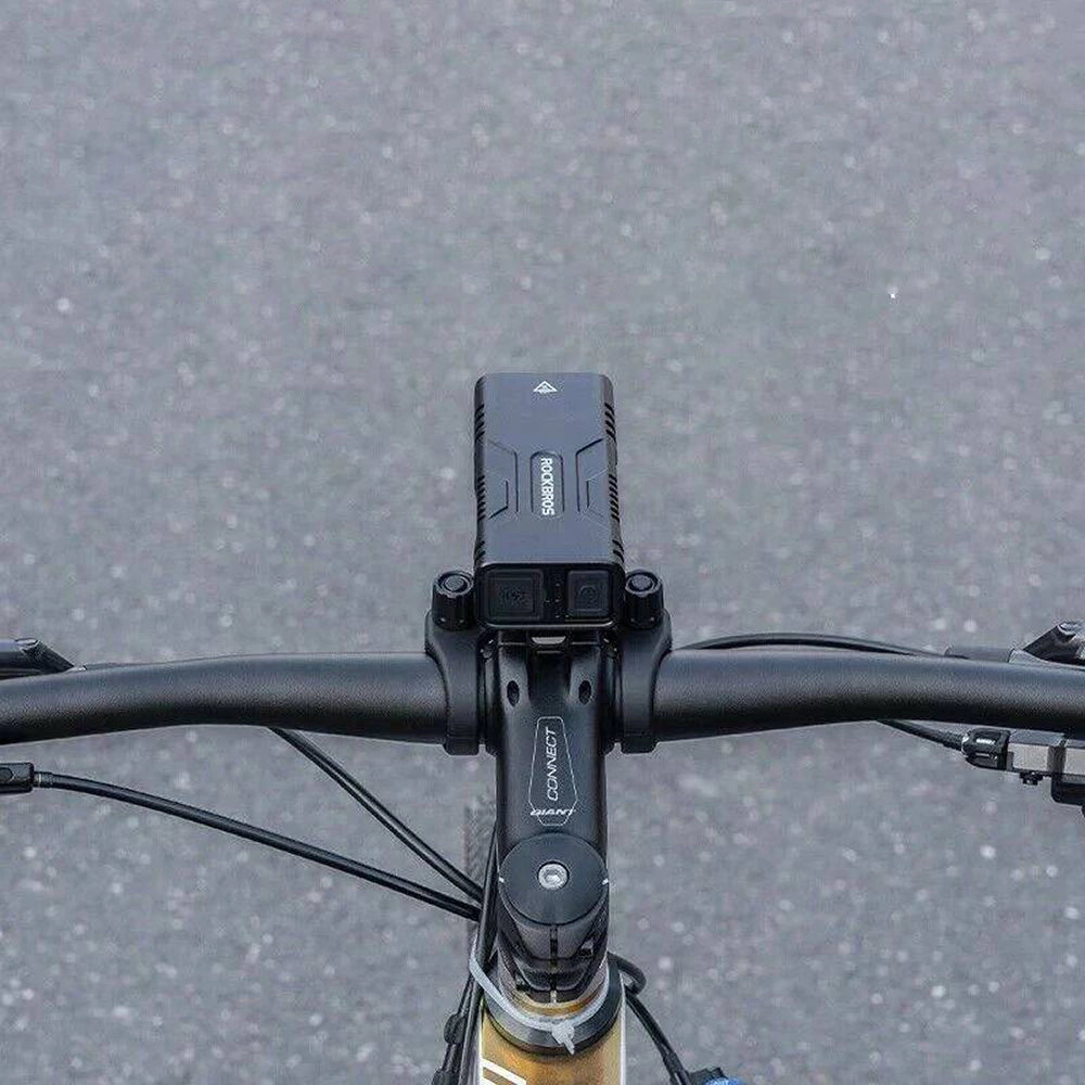 Rockbros 24310002001 bicycle light 850 lm with powerbank function + USB-C - USB-A cable - black