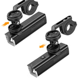 Rockbros 24610002001 forhjulslys 1000 lm + USB-C - USB-A kabel - sort