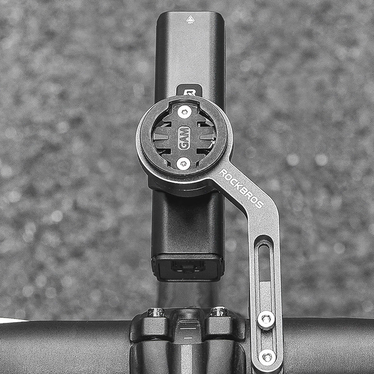 Rockbros 24610002001 forhjulslys 1000 lm + USB-C - USB-A kabel - sort