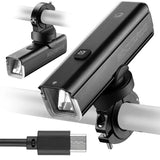 Rockbros 24610002001 forhjulslys 1000 lm + USB-C - USB-A kabel - sort