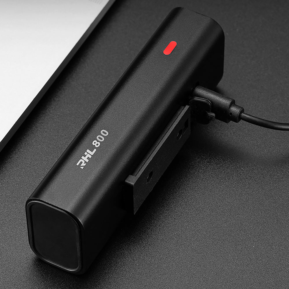 Rockbros 24710012001 front bicycle light 800 lm + USB-C - USB-A cable - black