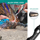 Rockbros WD795 foldable bicycle lock - black