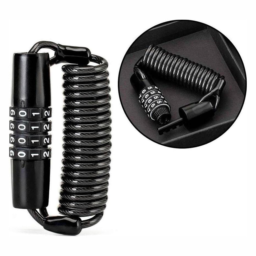 Rockbros T609 bicycle lock with 1.5 m combination - black