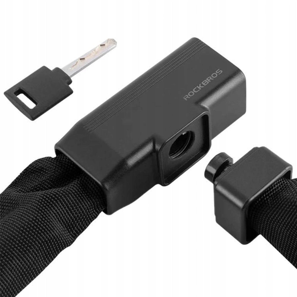 Rockbros 32430708001 cykellås med nøgle 0,97 m - sort
