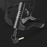 Rockbros 3230002001 bicycle lock with combination and key - black