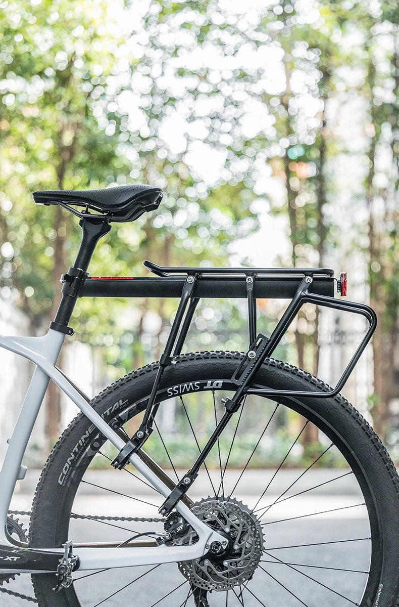 Rockbros 33210004001 bicycle rack with shelf - black