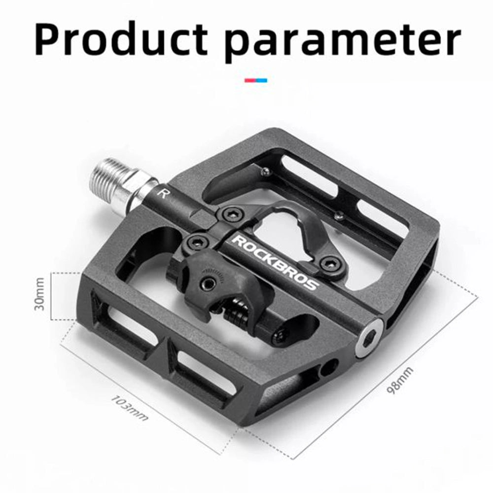 Rockbros PD15-BK Aluminium Alloy Cykel Pedal Set - sort