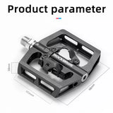 Rockbros PD15-BK Aluminium Alloy Cykel Pedal Set - sort