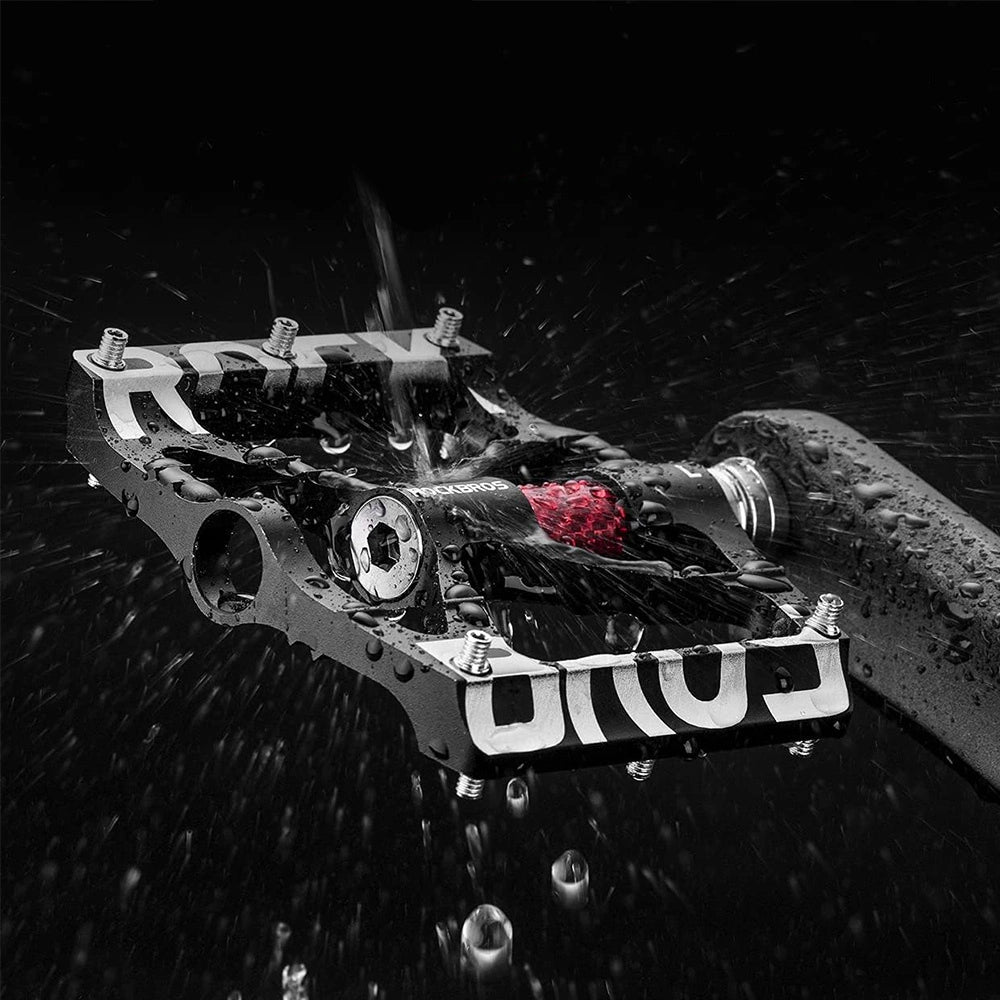 Rockbros 37213071001 Aluminiumlegeringscykelpedalsæt - sort