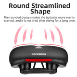 Rockbros AQ-6090R cykelsæde - sort og rød