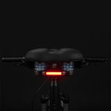 Rockbros 38218916002 MTB cykelsæde + lampe - sort