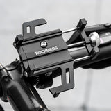 Rockbros 699-BK Aluminium Alloy Cykel Telefonholder - sort