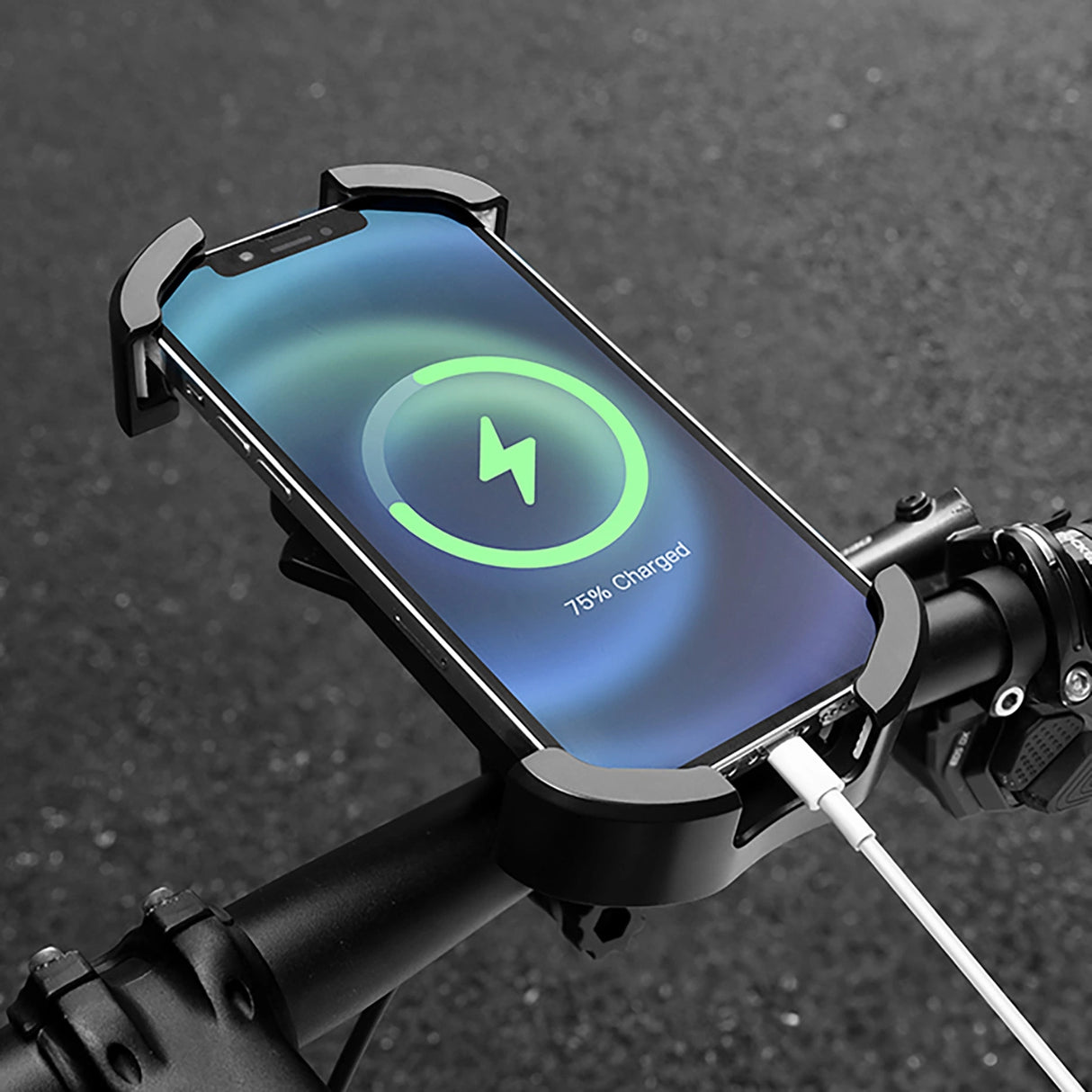 Rockbros 25210032001 Bike Phone Holder for Handlebars - Black