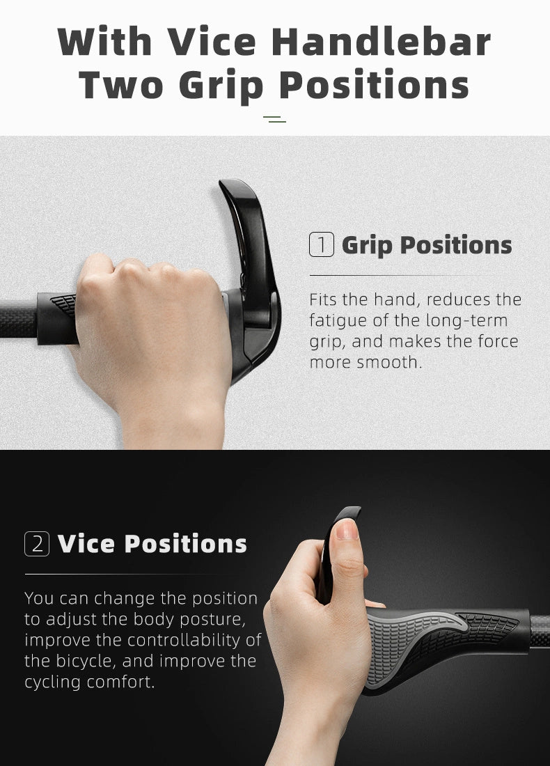 Rockbros BT1007B Cykelholder med horn - sort