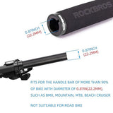 Rockbros BT1001BKBK sponge bicycle handlebar grips - black