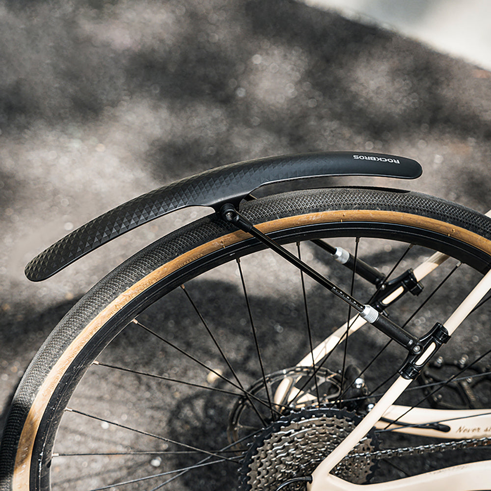 Rockbros 28210007001 fender til cykler, universel, justerbar - sort