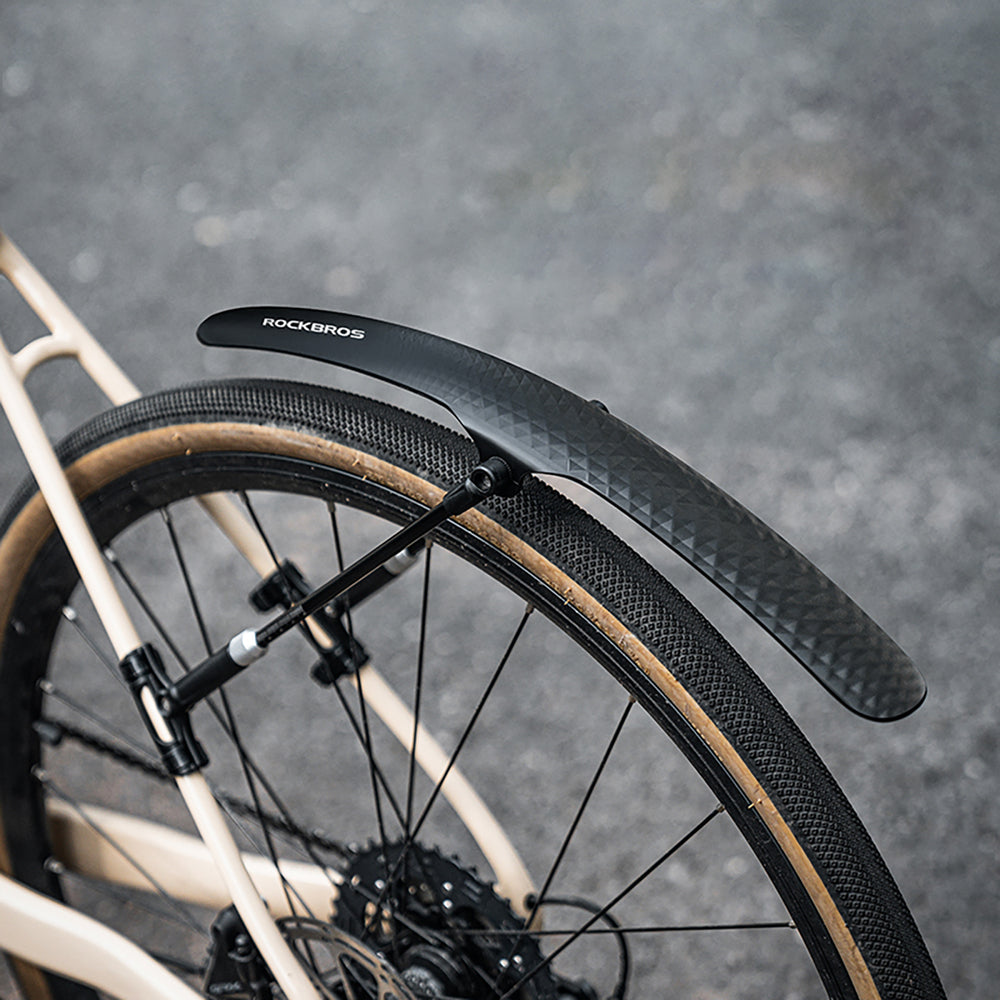 Rockbros 28210007001 fender til cykler, universel, justerbar - sort