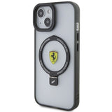 Ferrari Ring Stand 2023 Collection MagSafe Case til iPhone 15 Plus / 14 Plus - Gennemsigtig