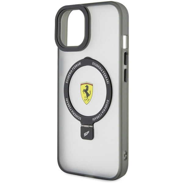 Ferrari Ring Stand 2023 Collection MagSafe Case til iPhone 15 Plus / 14 Plus - Gennemsigtig