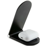 MagSafe sammenklappelig 2in1 15W induktiv oplader - sort