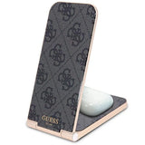 Guess 4G Pattern MagSafe foldable 2in1 15W induktiv oplader - sort