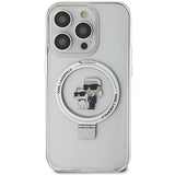 Karl Lagerfeld Ring Stand Karl&Choupette MagSafe case for iPhone 13 Pro / 13 - white